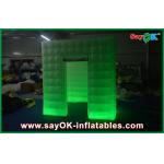 Inflatable Photo Booth Enclosure LED Lighting Air Inflatable , Large Inflatables Event Red / Green