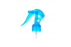 China Transparent Blue Plastic 24/410 Mini Trigger Sprayer Used In Bottle Seal supplier