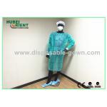 Disposable Isolation Gown With Sleeves Soft Non-woven Gown Waterproof Customized Color for sale