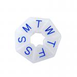 7 Sided Weekly Pill Reminder Container Medicine Box Organizer With Lock for sale