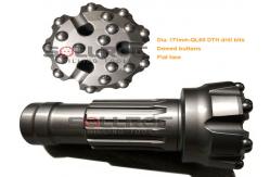 China 6 Down The Hole QL60 DTH Drill Bits For Rock Blasting Drilling supplier