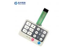 China Customized Design LED Membrane Switch , Embossed Keys LED Membrane Keypad supplier