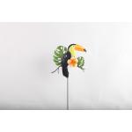 Plug In Toucan Metal Yard Ornaments Weather Resistance Garden Decorations for sale