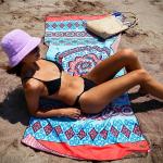 Bulk Medium Thickness Customized Beach Towel With Opp Bag Packaging