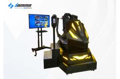 China Black And Yellow VR Racing Simulator / Virtual Reality Racing Car supplier