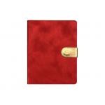 Red Gold Custom Journal Printing With Magnetic Closure PU Leather Cover for sale