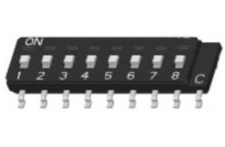 China SMD SIP / DIP Switch 25mA 24VDC With Thermoplastic Actuator supplier