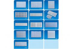 China White L90mm W70mm Electroplating Accessories Polypropylene Plastic Mesh supplier