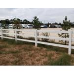 White Color Vinyl Livestock Fencing 2 Rails 3 Rails 4 Rails 1.4m X 2.4m for sale