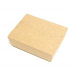 Foldable Fast Food Packing Box Lightweight Eco Friendly Kraft Container for sale