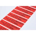 Red 56um 1mil Matte Non Transfer Tamper Evident Label For VOID