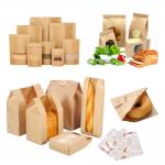 Custom Printed Self Seal Greaseproof Food Paper Bags for sale