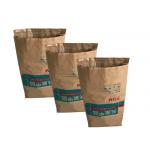 Feed Starch 25kg 50kg Heat Sealed Paper Bags Trapezoidal Open Mouth for sale