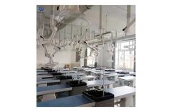 China Polishing Chemistry Lab Desk , Anti Acid Student Lab Furniture With Sink supplier