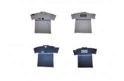 China Moisture Wicking Custom Polo Shirts With Logo Polyester Mesh Heat Transfer Printing supplier