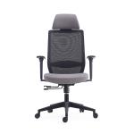 Fabric Seat  Mesh Swivel Office Chair With Height Adjustable Headrest for sale