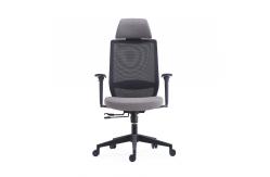 China Fabric Seat  Mesh Swivel Office Chair With Height Adjustable Headrest supplier