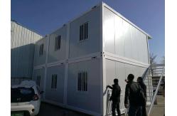 China Steel Structure Folding Caravan Container House 20ft Flat Pack Container supplier