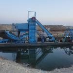 Diesel Engine 200m3/H Gold Dredging Machine With Chain Bucket Dredger for sale