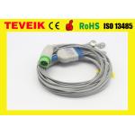 Teveik Factory Medical Kontron K2000 5 Leads Patient Monitor ECG Cable. Round 12pin for sale