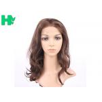 Dark Brown Synthetic Front Lace Long Wigs Curly High Temperature Fiber Wig for sale