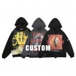 Unisex Printed Crew Neck Unisex Cotton Printed Hoodie Customized Logo for sale