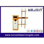CE Approved AC110V Parking System Auto Boom Barrier Gate With Orange Color Cabinet for sale