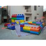 Commercial grade 0.55mm PVC tarpaulin Inflatable Soccer Fields Inflatable Sports Games for sale