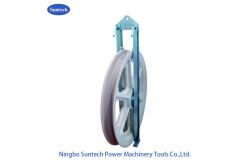 China 60kN Single Nylon Wheel Conductor Stringing Pulley Blocks supplier