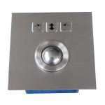 Dust-proof 25mm top panel mounting steel mini stainless steel optical trackball for sale