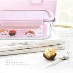 Airtight 410ml 680ml Glass Food Container With Leak Proof Lid