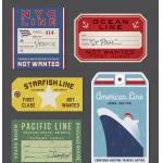 adhesive colorful Custom Printable Luggage Tags for tourist can write on it for sale