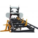 Mobile Portable Bandsaw Sawmill,Hydraulic Automatic Horizontal Log Band Saw with hydraulic clamp for sale
