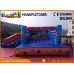 Waterproof Inflatable Jumping Bounce With Slide For Playground / Theme Park for sale