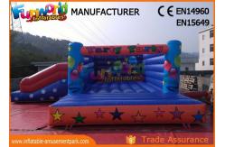 China Waterproof Inflatable Jumping Bounce With Slide For Playground / Theme Park supplier