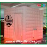 Funny Photo Booth Props Exhibitions Inflatable Photo Booth Enclousre Portable Led Cube Led Lighting for sale
