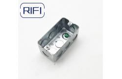 China Galvanized Steel 1 Gang Electrical Conduit Boxes Square Shape supplier