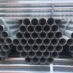 Round Hot Dip Galvanized Steel Pipe 1.5-70mm Erw For Greenhouse Building Const for sale