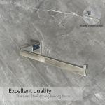 Customizable Chrome Hand Towel Bar Sus304 Grey Square Circular Hand Towel Holder