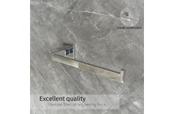China Customizable Chrome Hand Towel Bar Sus304 Grey Square Circular Hand Towel Holder supplier