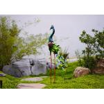 Sturdy Yard Metal Peacock Decor Garden Statue For Outdoor Bird Lawn for sale