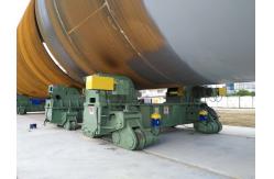 China 2000T 10m MP Welding Rotator 1 Power 3 Idler Mobile On Rail supplier