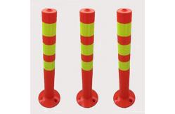 China Roadway Safety High Visible Reflective Red PE Traffic Cones For Traffic Control supplier