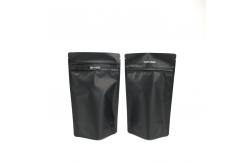 China Black Matte Double Zipper CMYK Plastic Pouches Packaging supplier