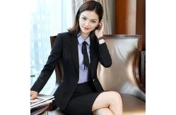 China Regular Women 'S Business Suit Skirt Custom 90% Polyester Blended Cotton Long Sleeve supplier