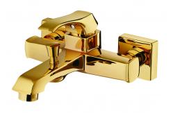 China Zinc Handle Single Hole Brass Bath Mixer Taps Center Handle Location supplier