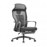 Modern Executive Mesh Office Chair with Fixed Headrest and High Back for sale