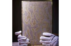 China Decorative Security Fabric Laminated Glass For Luxury Spaces supplier