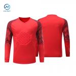 Youth/Adult and Children's Sizes Football Goalkeeper Shirt Padded Sports Shirt Long Sleeved 140gsm Fabric Weight for sale