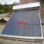 Non Pressurized Thermal Solar Water Heater With Galvanized Steel Tank And Copper Heat Pipe for sale